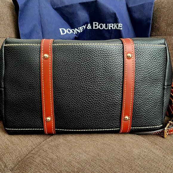 Dooney & Bourke Pebble Grain Leather Satchel Black & Brown. Excellent condition - Picture 6 of 7